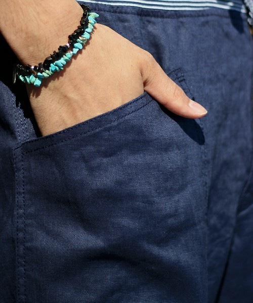 glory crew（グローリークルー）の「スラブリネンイージーパンツ（その他パンツ・メンズ・グレー/ブルー/ネイビー/サックスブルー・M/L）」の8枚目の写真