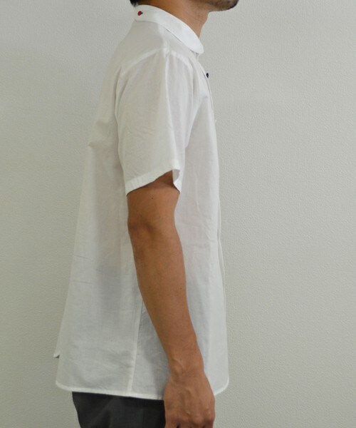 FRAPBOIS half（フラボアハーフ）の「モクモシャツ（シャツ/ブラウス・レディース・ホワイト/ネイビー・1/2）」の6枚目の写真