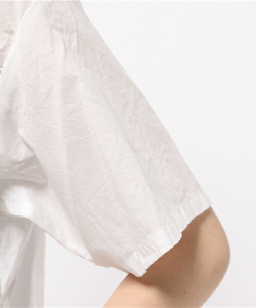 FRAPBOIS half（フラボアハーフ）の「モクモシャツ（シャツ/ブラウス・レディース・ホワイト/ネイビー・1/2）」の11枚目の写真