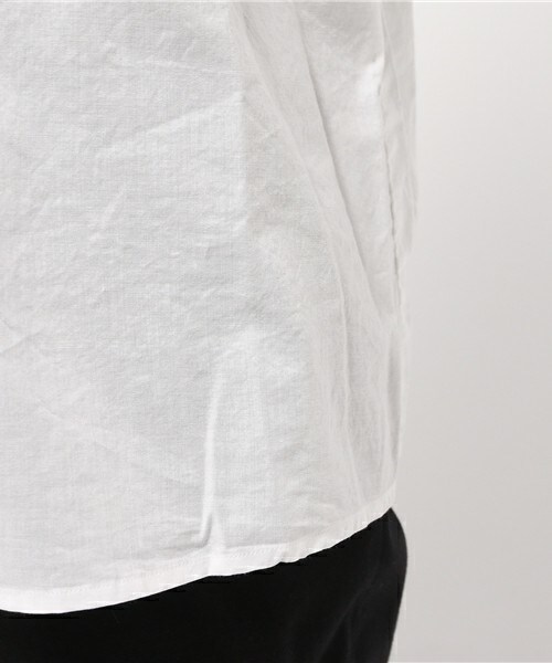 FRAPBOIS half（フラボアハーフ）の「モクモシャツ（シャツ/ブラウス・レディース・ホワイト/ネイビー・1/2）」の12枚目の写真