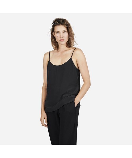 Everlane(エバーレーン)の「The Silk Camisole(キャミソール・レディース・Black・L)」の1枚目の写真