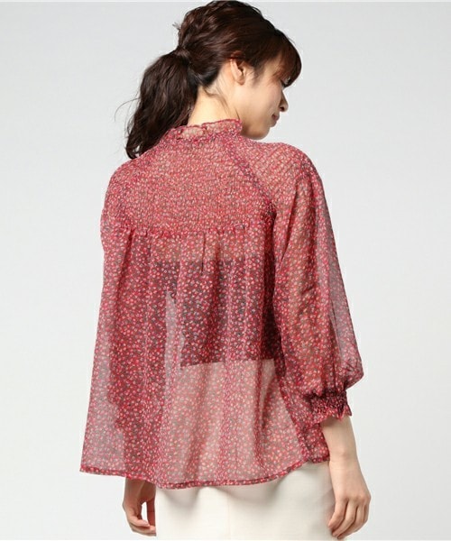 archives（アルシーヴ）の「小花柄ボリュームスリーブブラウス（シャツ/ブラウス・レディース・オフホワイト/ブラック/レッド・MEDIUM）」の6枚目の写真