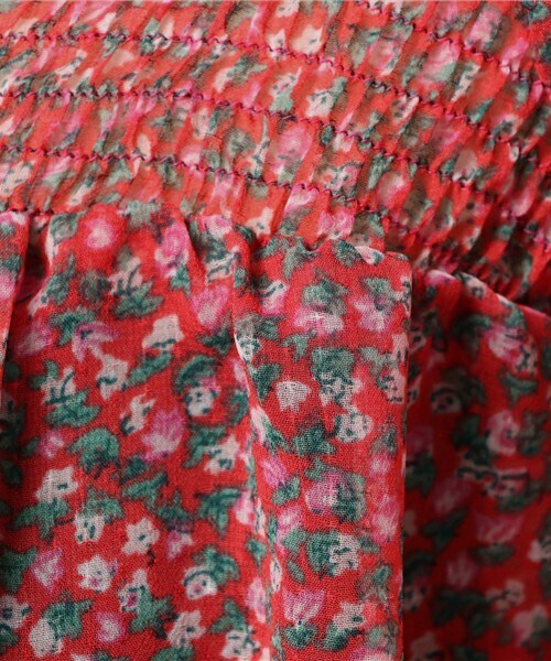 archives（アルシーヴ）の「小花柄ボリュームスリーブブラウス（シャツ/ブラウス・レディース・オフホワイト/ブラック/レッド・MEDIUM）」の10枚目の写真