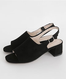 DHOLIC | スエードライクオープントゥスリングバックシューズ(その他シューズ)