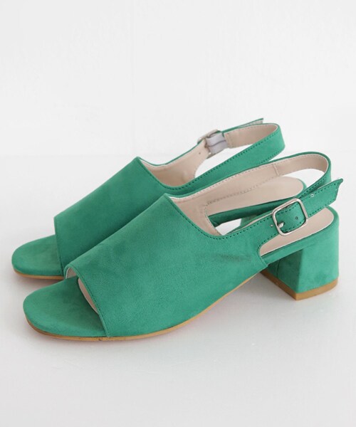 DHOLIC（ディーホリック）の「スエードライクオープントゥスリングバックシューズ（その他シューズ・レディース・230/235/240/245/250）」の4枚目の写真