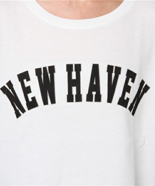 archives（アルシーヴ）の「ミニ裏毛ショートロゴTシャツ（Tシャツ/カットソー・レディース・オフホワイト/ブラック/シルバーグレー・MEDIUM）」の10枚目の写真