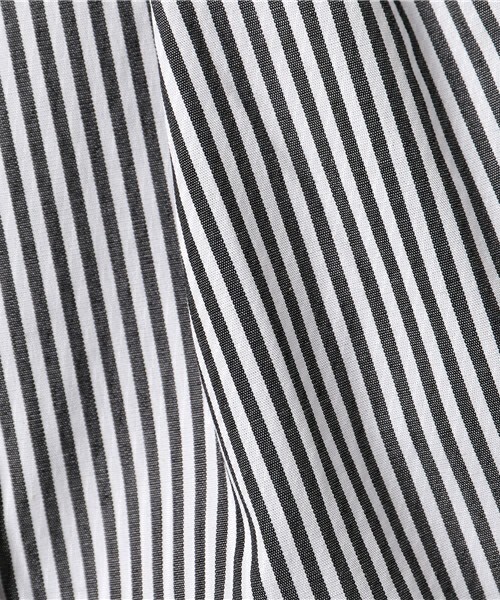 archives（アルシーヴ）の「サッシュベルト付きストライプブラウス（シャツ/ブラウス・レディース・ブラック/ネイビー・MEDIUM）」の10枚目の写真