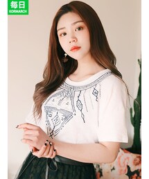 KORMARCH | エスニックポイントTシャツ(Tシャツ/カットソー)
