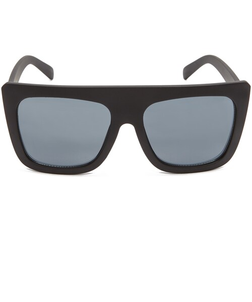 quay（キー）の「Quay Cafe Racer Flat Top Sunglasses（サングラス・レディース・Black/Smoke・One Size）」の3枚目の写真