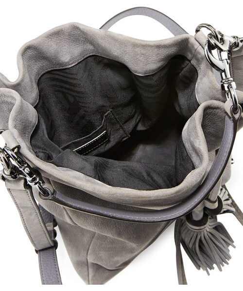 REBECCA MINKOFF（レベッカミンコフ）の「Rebecca Minkoff Large Moto Drawstring Crossbody Bag（ショルダーバッグ・レディース・GREY DENIM）」の4枚目の写真