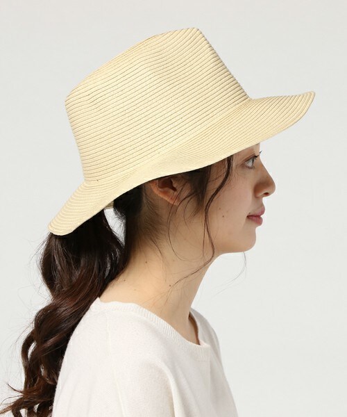 archives（アルシーヴ）の「シンプル中折れハット（ハット・レディース・ブラウン/ベージュ・MEDIUM）」の3枚目の写真
