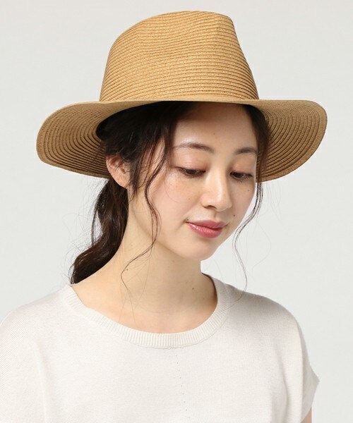 archives（アルシーヴ）の「シンプル中折れハット（ハット・レディース・ブラウン/ベージュ・MEDIUM）」の2枚目の写真