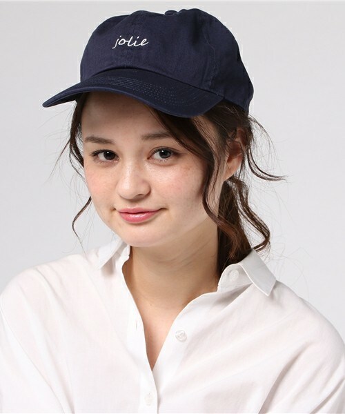 archives（アルシーヴ）の「jolie刺繍キャップ（キャップ・レディース・ブラック/カーキ/ネイビー・MEDIUM）」の3枚目の写真