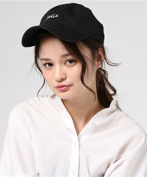 archives（アルシーヴ）の「jolie刺繍キャップ（キャップ・レディース・ブラック/カーキ/ネイビー・MEDIUM）」の2枚目の写真