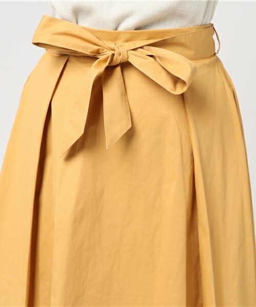 archives（アルシーヴ）の「共地ベルト付ミディ丈スカート（スカート・レディース・ベージュ/マスタード/ピンク・MEDIUM）」の6枚目の写真