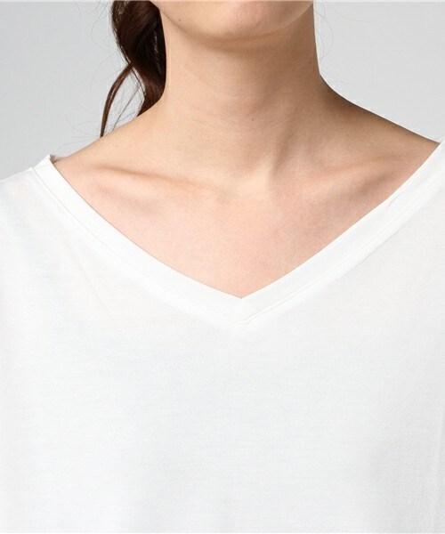 archives（アルシーヴ）の「サンドウォッシュボリューム袖プルオーバー（Tシャツ/カットソー・レディース・オフホワイト/ブラック/マスタード/レッド・MEDIUM）」の8枚目の写真