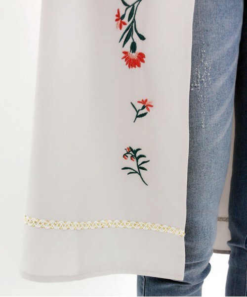 archives（アルシーヴ）の「刺繍ガウン着流しコート（その他アウター・レディース・ブラック/シルバーグレー/ベージュ・MEDIUM）」の13枚目の写真