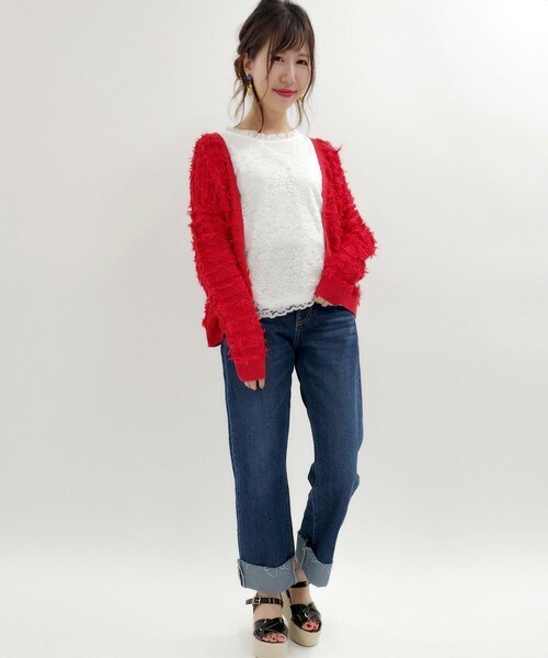 archives（アルシーヴ）の「総レースプルオーバー（シャツ/ブラウス・レディース・オフホワイト/ブラック・MEDIUM）」の11枚目の写真