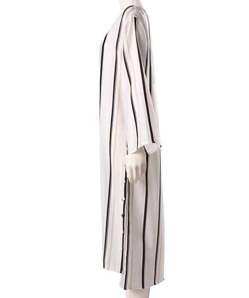 RANDA（ランダ）の「ロングブラウス（ワンピース/ドレス・レディース・ホワイト/ブラック・0/1）」の4枚目の写真