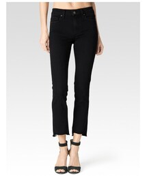 PAIGE | Jacqueline Straight - Vintage Black Uneven Hem(デニムパンツ)