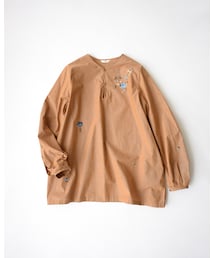45r / フォーティファイブアール | コットン フラワー 花刺しゅう デザイン ブラウス | 0 | ホワイト | レディース 45r / フォーティファイブアール | コットン フラワー 花