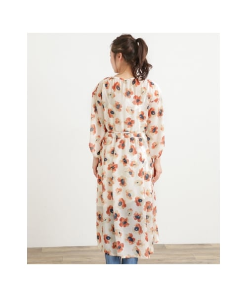 ☆サナタナ☆ロングガウンコートとアーバンリサーチ花柄ワンピース URBAN RESEARCH Sonny Label（アーバンリサーチサニーレーベル