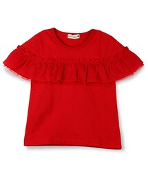 BRANSHES | 胸元フリル半袖Tシャツ(Tシャツ/カットソー)