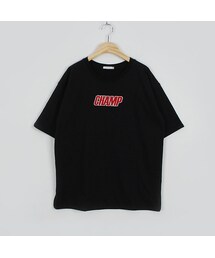 OLDMICKEY  | レタリングプリントラウンドネック半袖Tシャツ(P000BKKI)(Tシャツ/カットソー)
