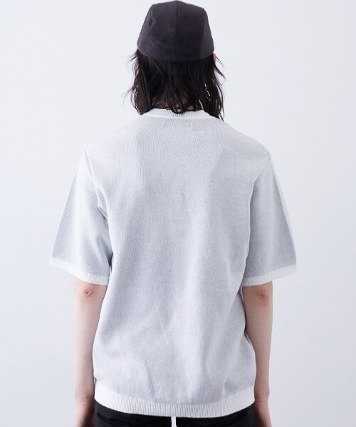 ETHOSENS（エトセンス）の「半袖インターシャニット（）」 - WEAR