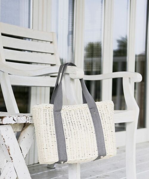 BAYFLOW(ベイフロー)の「カゴBAG(バッグ・ナチュラル/ベージュ)」の1枚目の写真