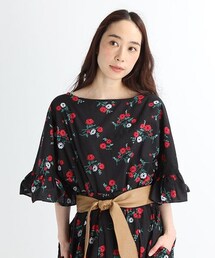 studio CLIP | 60ローンフラワープリントブラウス(トップス)