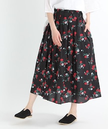 studio CLIP | 60ローンフラワープリントロングスカート(スカート)
