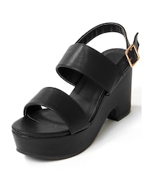 GRL | ワイドストラップ厚底サンダル(サンダル)