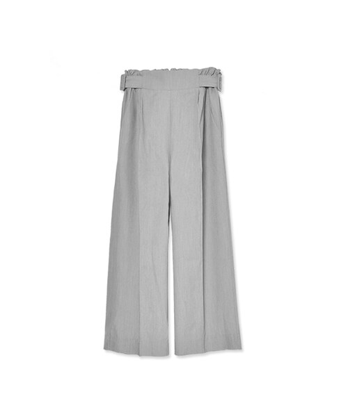 flower(フラワー)の「wisely belt pants~ワイズリーベルトパンツ(その他パンツ・レディース・gray/beige・FREE)」の1枚目の写真
