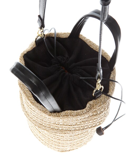 w closet（ダブルクローゼット）の「編みバケツショルダー（バッグ・レディース・ベージュ/ミックス・FREE）」の5枚目の写真