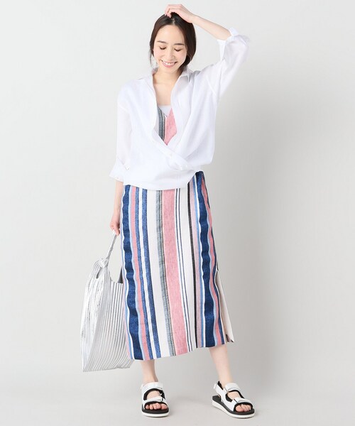 JOURNAL STANDARD L'ESSAGE ボーダーワンピース マンテコ journal standard L'essage（ジャーナルスタンダードレサージュ