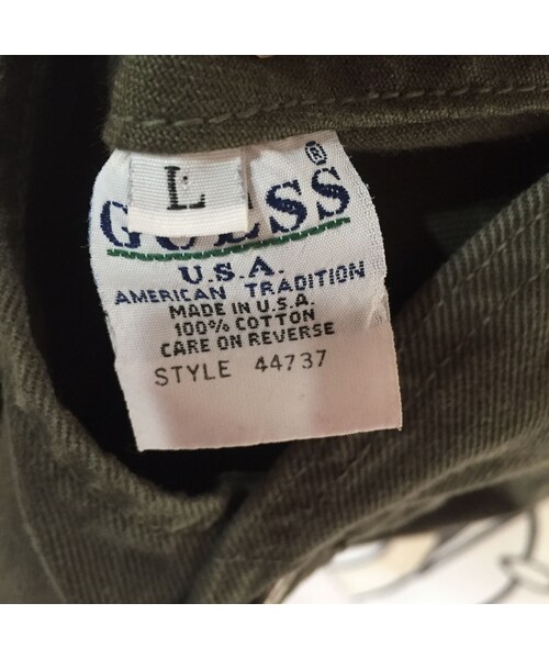 キュウリガン（キュウリガン）の「【USA製】90s GUESS カーキ オーバーオール（サロペット/オーバーオール・メンズ・その他）」の5枚目の写真