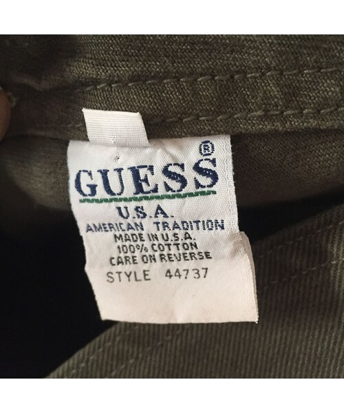 キュウリガン（キュウリガン）の「【USA製】90s GUESS カーキ オーバーオール（サロペット/オーバーオール・メンズ・その他）」の4枚目の写真