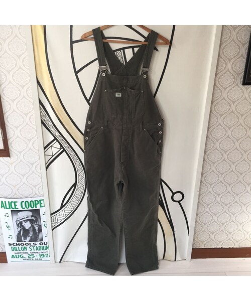 キュウリガン（キュウリガン）の「【USA製】90s GUESS カーキ オーバーオール（サロペット/オーバーオール・メンズ・その他）」の2枚目の写真