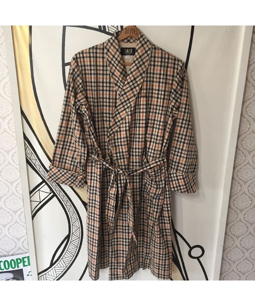 キュウリガン(キュウリガン)の「【人気】DAKS チェック ロング ガウン(シャツ/ブラウス・メンズ・その他)」の2枚目の写真