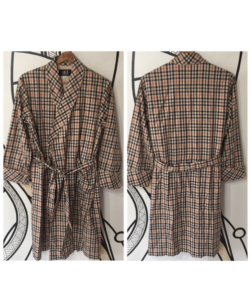 キュウリガン(キュウリガン)の「【人気】DAKS チェック ロング ガウン(シャツ/ブラウス・メンズ・その他)」の1枚目の写真