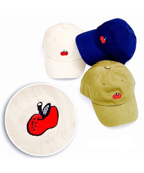 no brand（ノーブランド）の「りんご刺繍CAP（キャップ）」 - WEAR