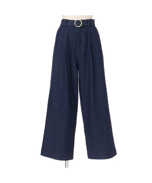F i.n.t（フィント）の「ベルト付きデニムワイドパンツ/F&A（デニムパンツ・レディース・その他）」の3枚目の写真