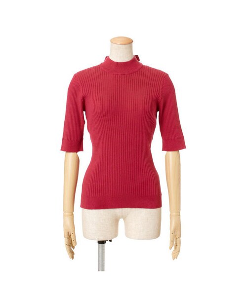 F i.n.t（フィント）の「バックリボンリブニット半袖プルオーバー/F&A（ニット/セーター・レディース・その他）」の3枚目の写真