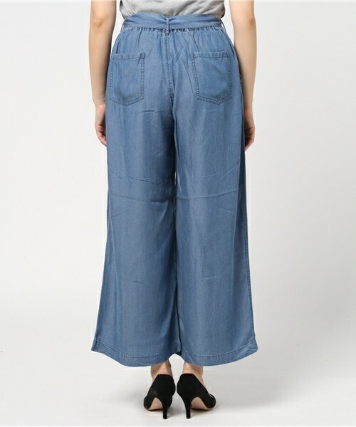 INTERPLANET（インタープラネット）の「リヨセルワイドパンツ（その他パンツ・レディース・インディゴブルー/サックスブルー・FREE）」の5枚目の写真