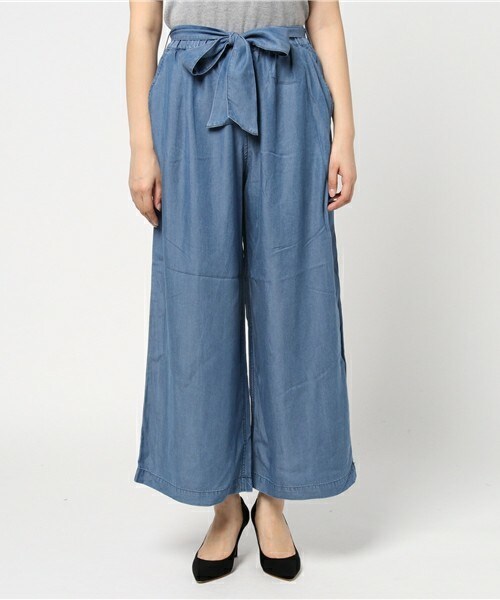 INTERPLANET（インタープラネット）の「リヨセルワイドパンツ（その他パンツ・レディース・インディゴブルー/サックスブルー・FREE）」の3枚目の写真