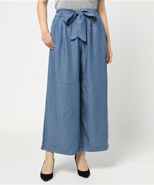 INTERPLANET（インタープラネット）の「リヨセルワイドパンツ（その他パンツ・レディース・インディゴブルー/サックスブルー・FREE）」の14枚目の写真