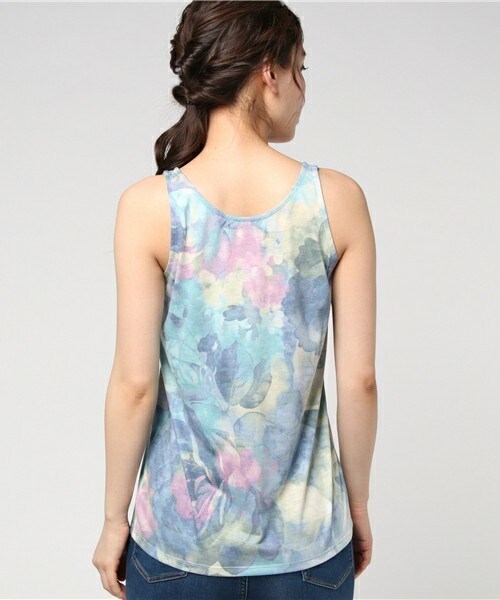 INTERPLANET WINGS（インタープラネットウィング）の「転写プリントタンク（タンクトップ・レディース・ブラウン/ブルー/オレンジ・FREE）」の6枚目の写真