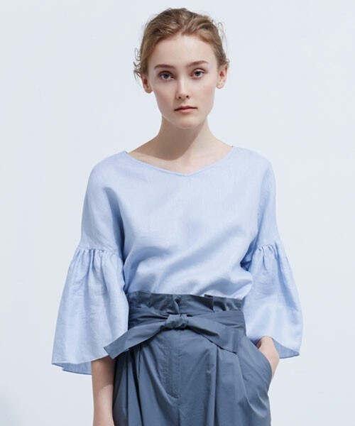 追加》60リネン ギャザープル（シャツ／ブラウス）｜journal standard