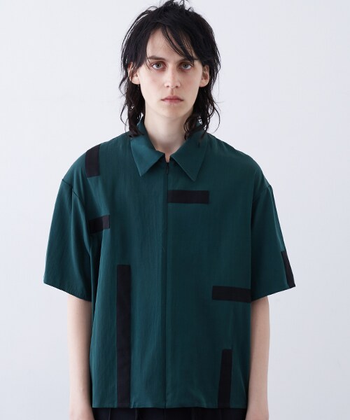 ETHOSENS 半袖シャツ ETHOSENS（エトセンス）の「ジップ半袖シャツ（）」 - WEAR